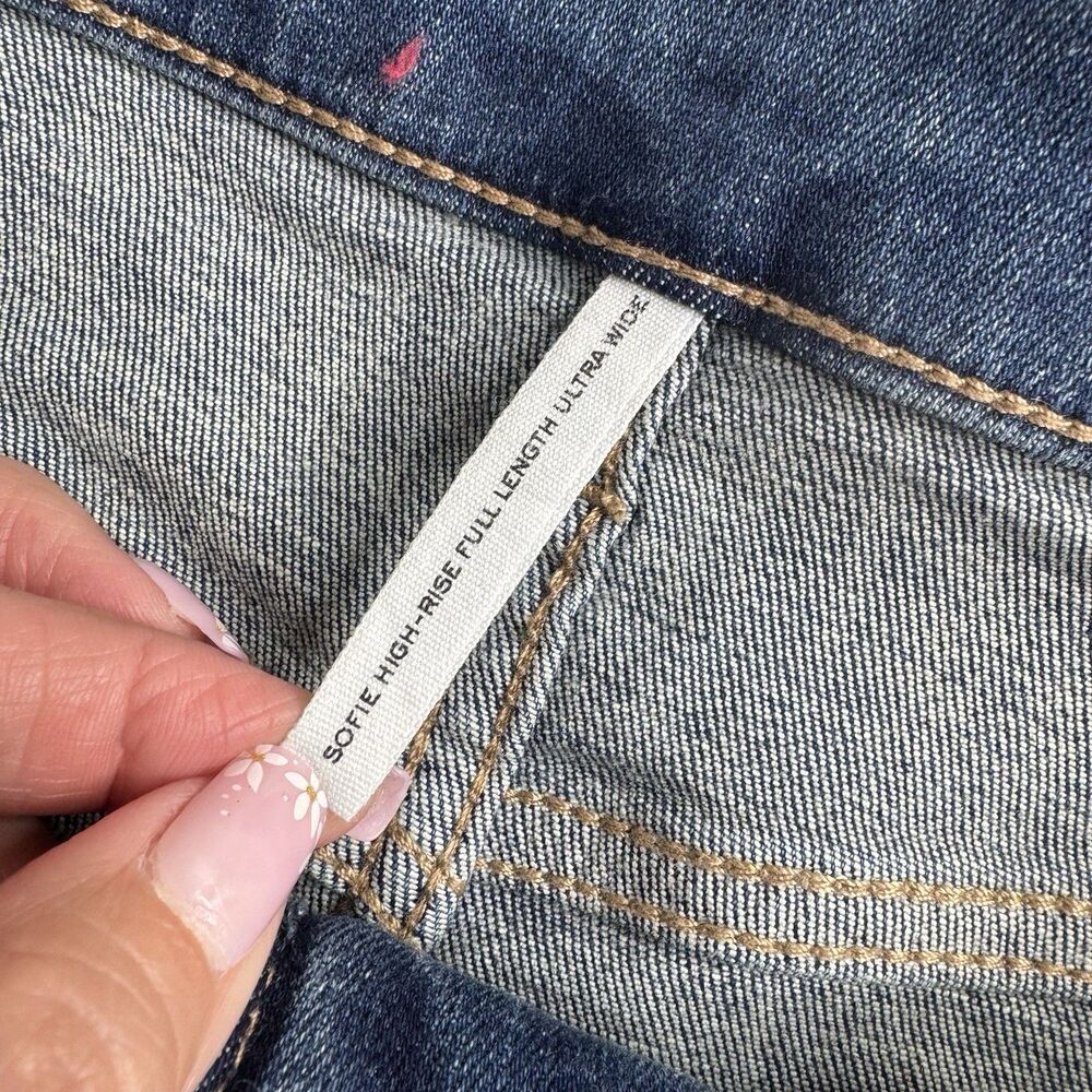 rag & bone SOFIE High Rise Ultra Wide Leg Jeans Womens 29 - Picture 8 of 9